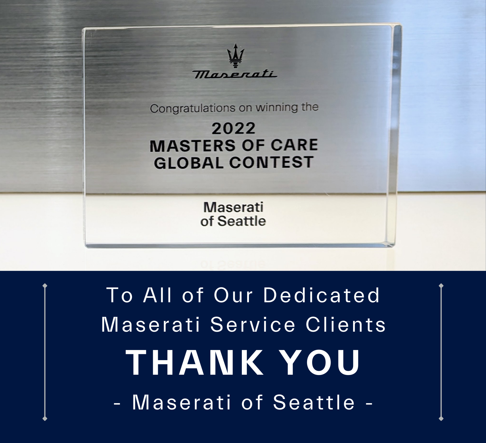 Maserati Masters of Care Award