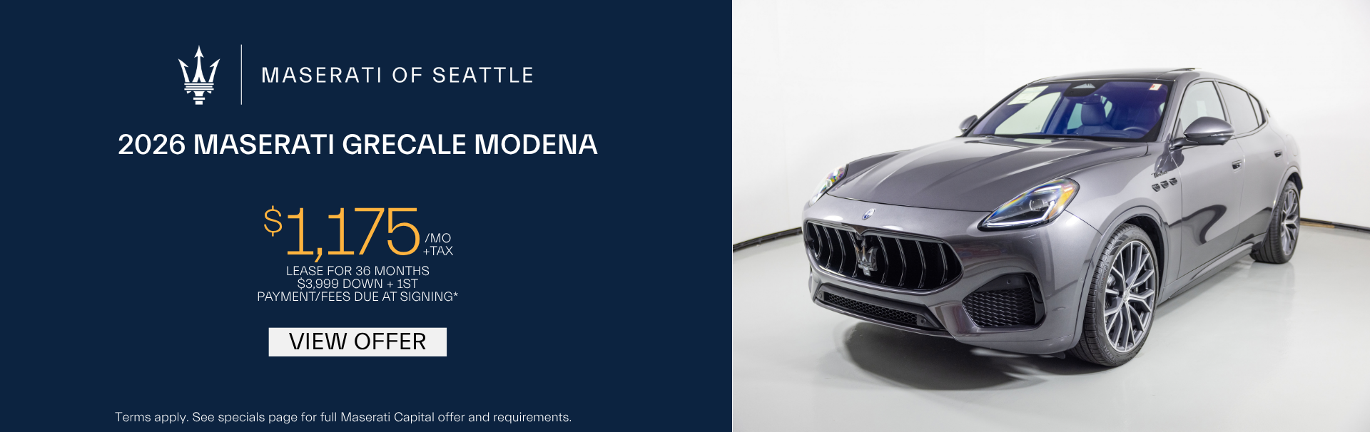 2026 Maserati Grecale offer