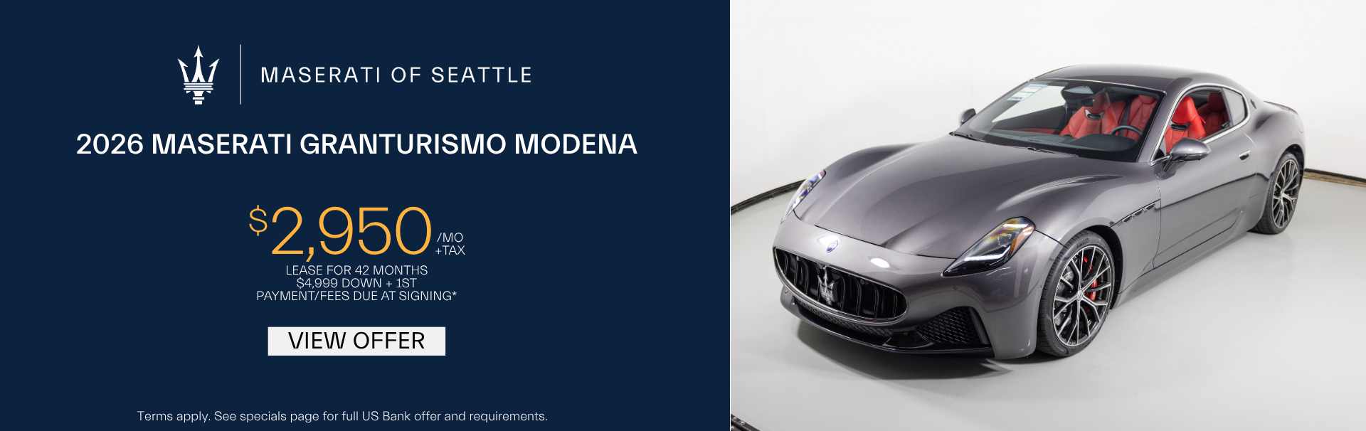 2026 Maserati GranTurismo offer