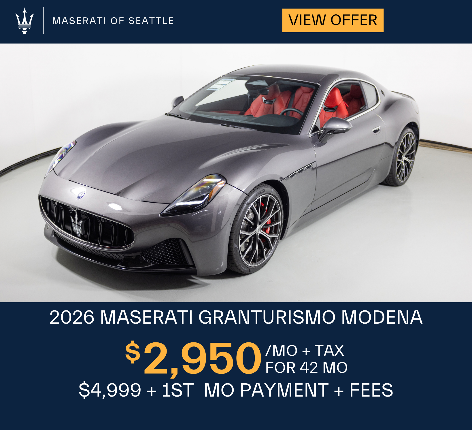 2026 Maserati GranTurismo offer